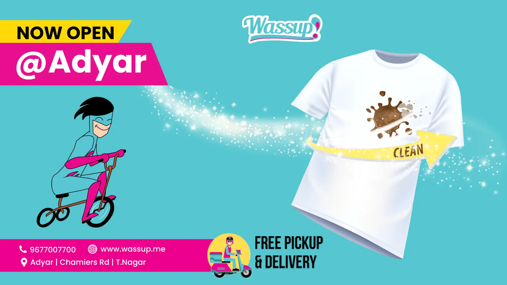 20% off on first order from wassup